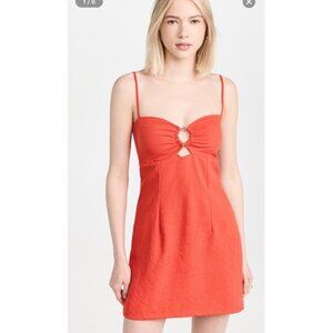 NWT Rumer Women’s Lunar Mini Dress In Tangello Size XL MSRP $289